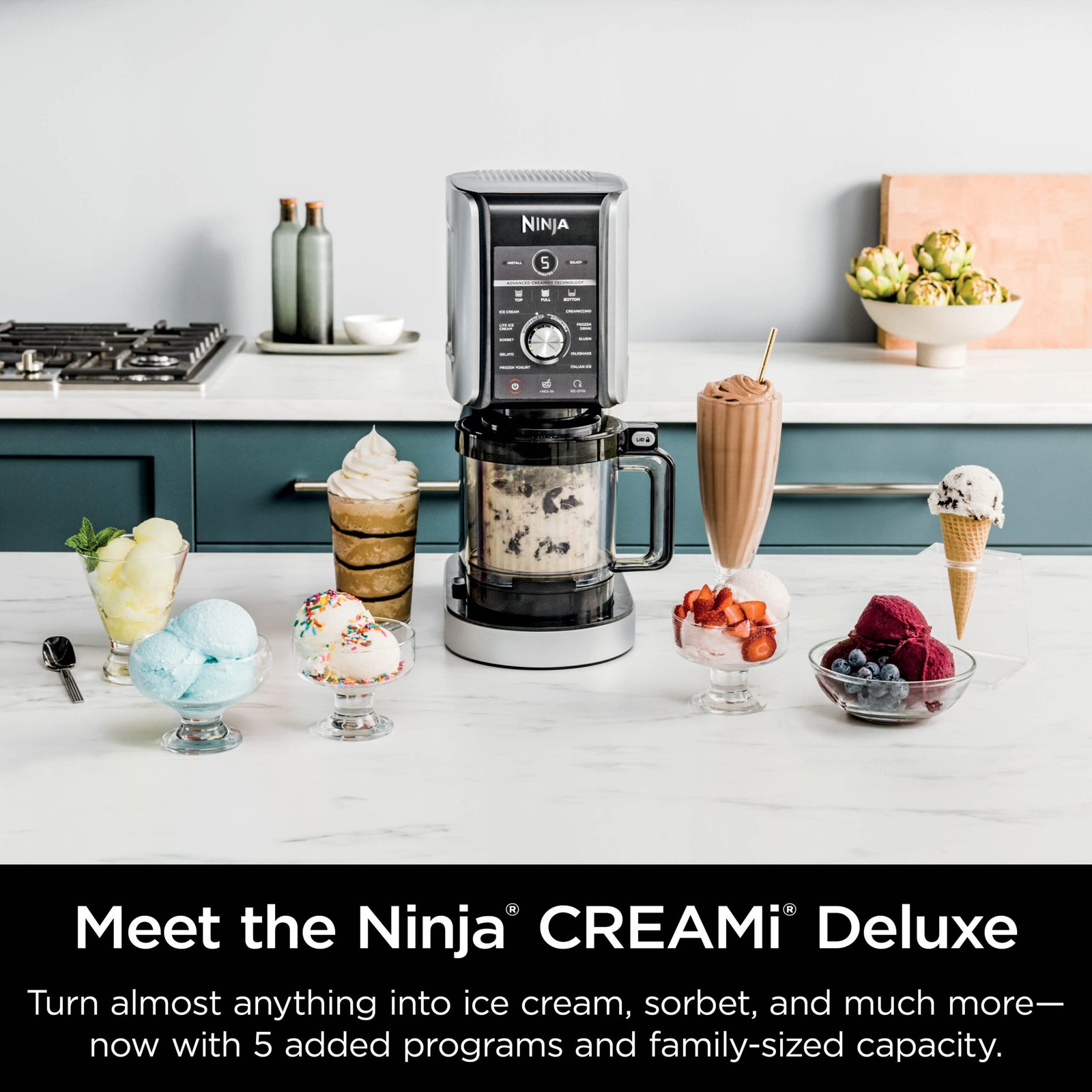 Ninja CREAMi® XL Deluxe — صانعة الآيس كريم 11 في 1 - Imagem 2